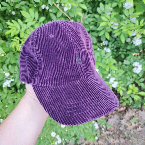 Polo By Ralph Lauren Purple RARE Baseball Cap Hat ONE SIZE Vintage Preppy Money main image 6